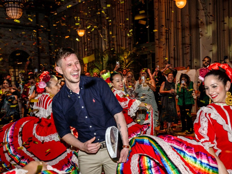 Reigning Australian Patrón Perfectionists Champion Alex Boon celebrates a win at the cocktail competition, with one week left to submit entries for this years competition