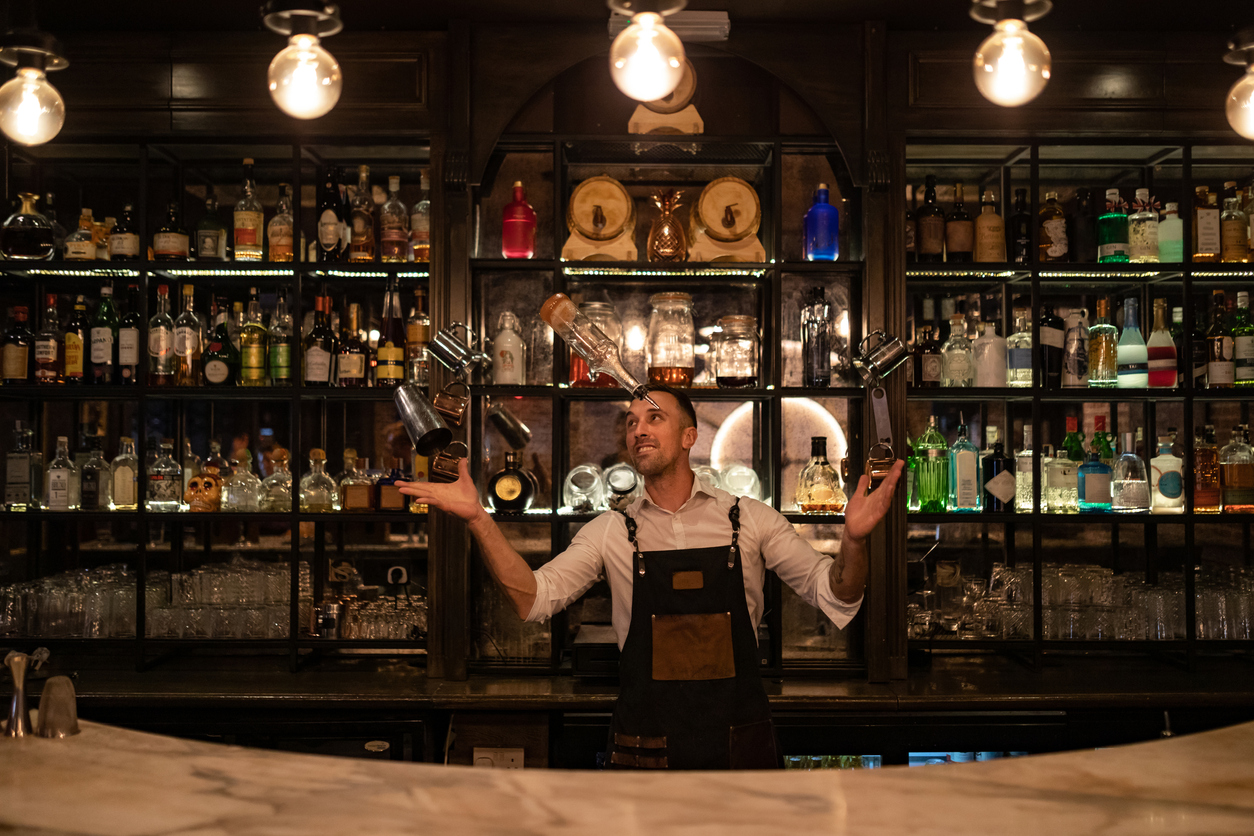 Flair bartending/bartender