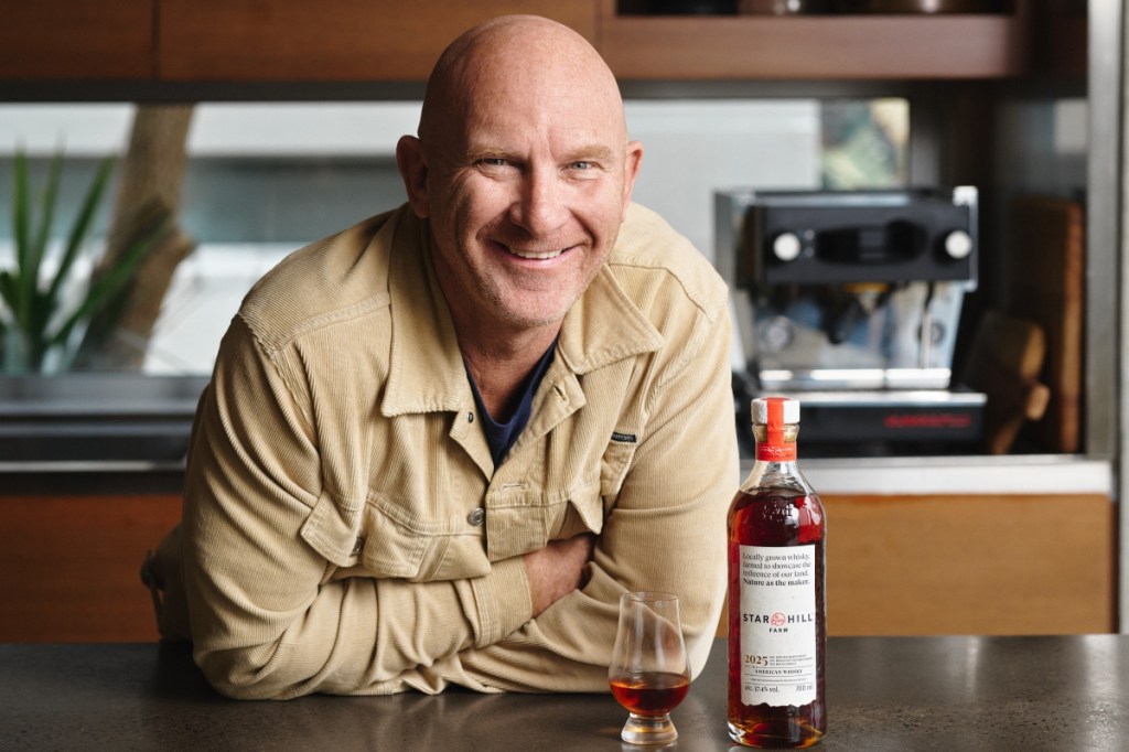 Australian’s Chef Matt Moran with Star Hill Farm Whisky. 